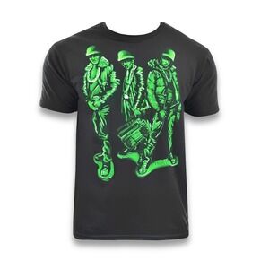 Neff Run Green Tee / T-Shirt / Shirt - NWT Mens Size XL Black - #44493-B9